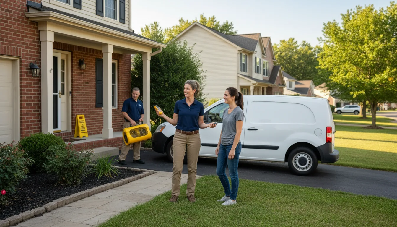 Residential water damage restoration in Merigold, MS